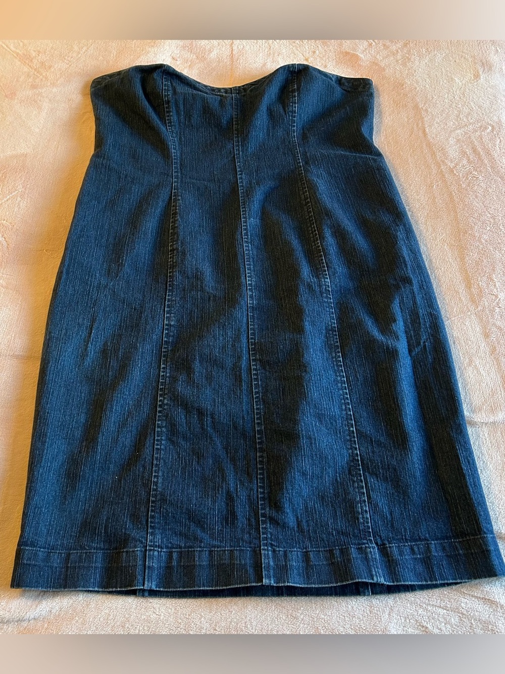 Venezia blue denim strapless dress size 18 stretchy summer vacation